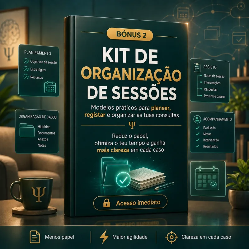 Kit de organização de sessões
